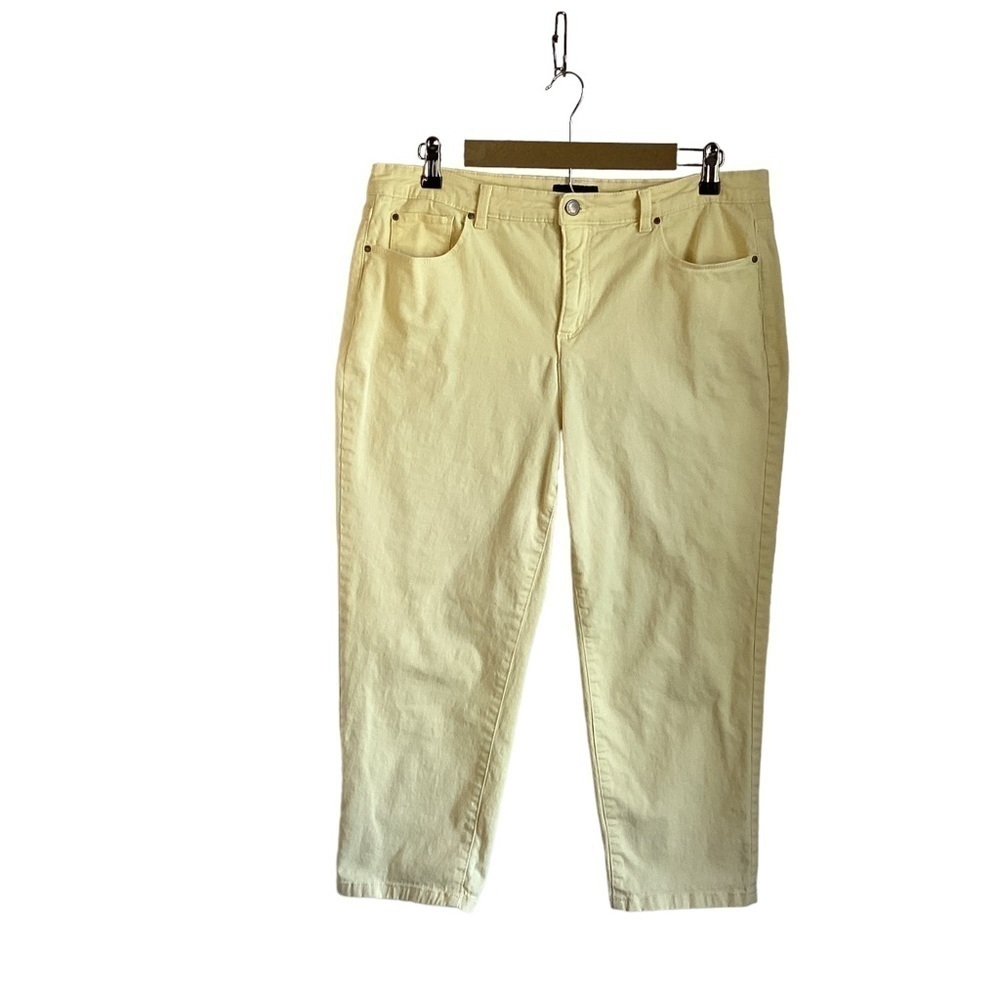 Charter Club Bristol Women’s Yellow Capris.  Size 16.